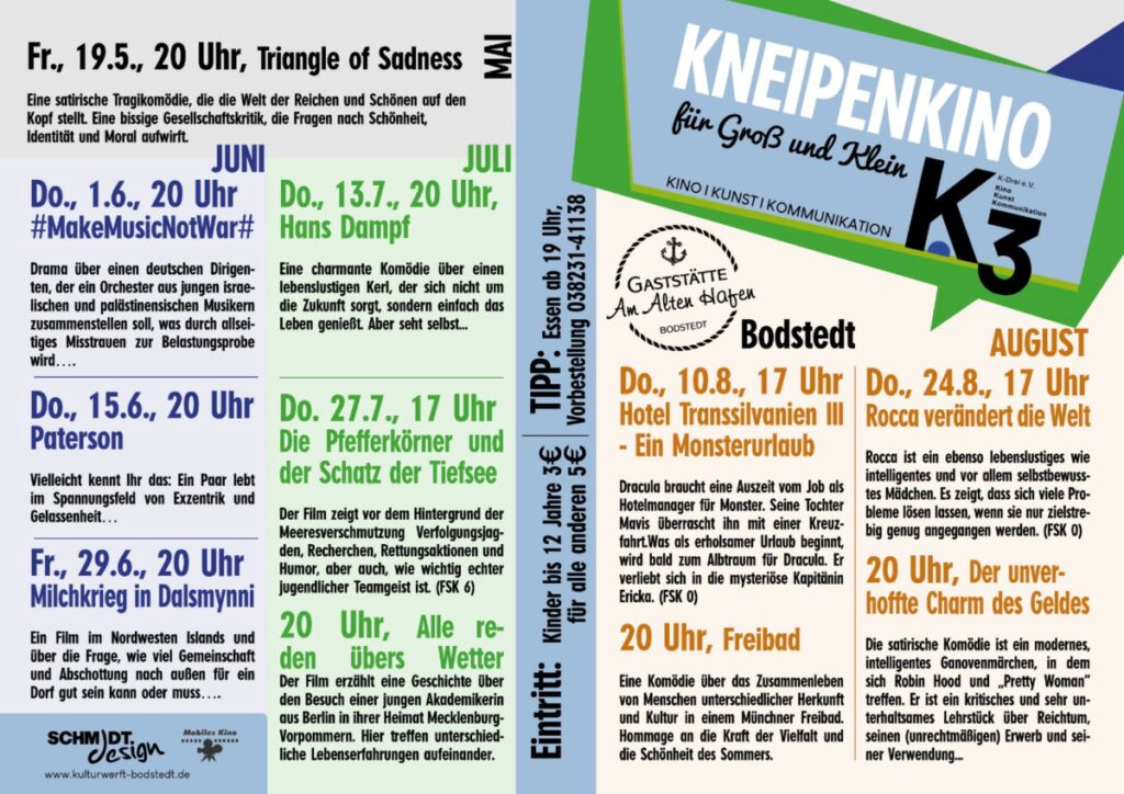 Kinoprogramm von K-Drei KINOKNEIPE